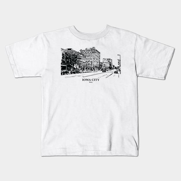 Iowa City - Iowa Kids T-Shirt by Lakeric